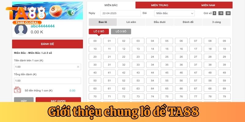 Khái quát chung lô đề tại TA88