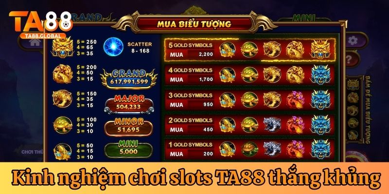 Kinh nghiệm chơi nổ hũ của TA88