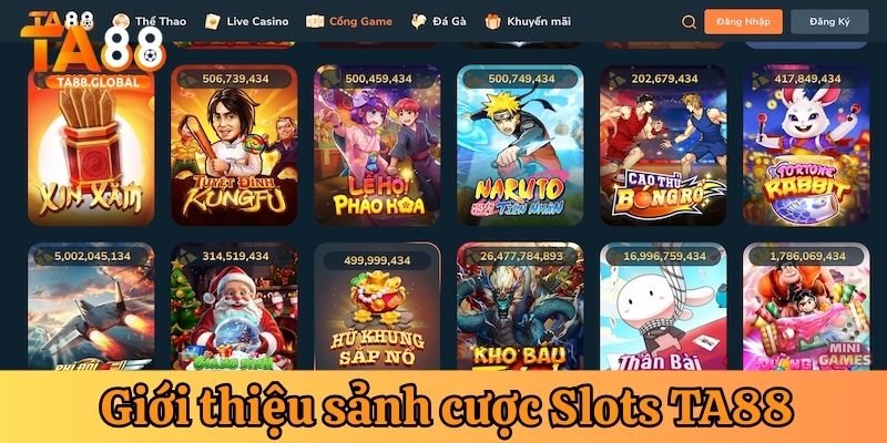 Thông tin chung slots tại TA88
