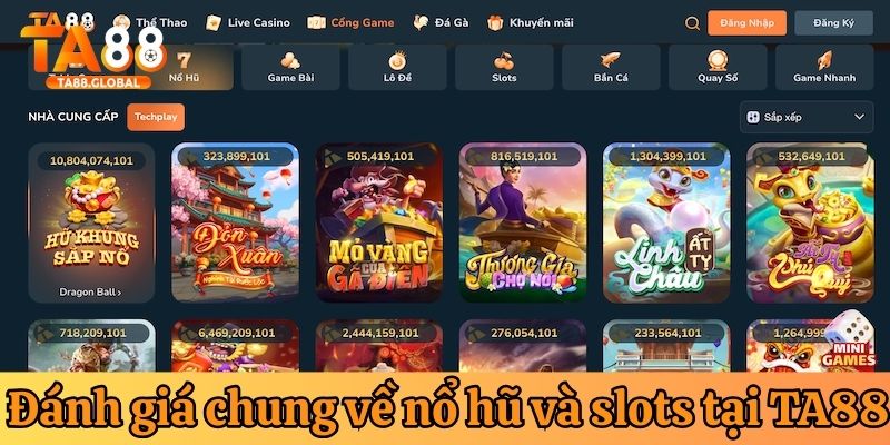 Ưu điểm nổi bật của nổ hũ tại TA88