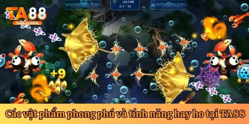 Các vật phẩm phong phú và tính năng hay ho tại TA88