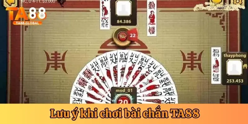 Lưu ý khi chơi bài chắn tại sân cược TA88