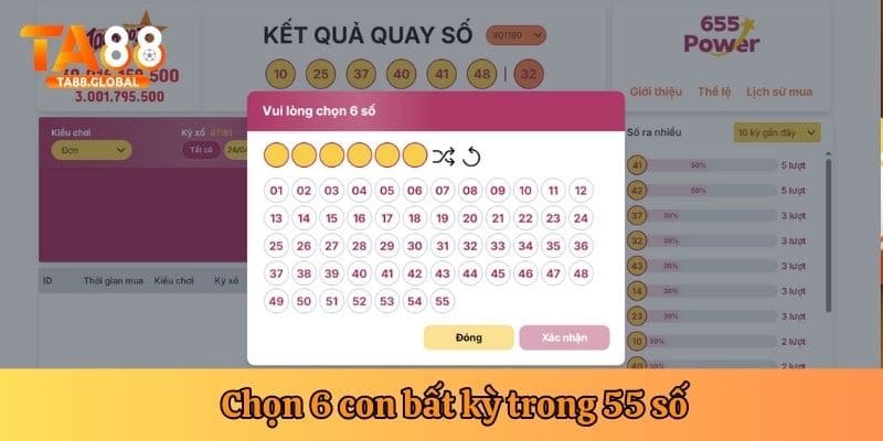 Luật chơi và nhận thưởng Power 655 dễ hiểu