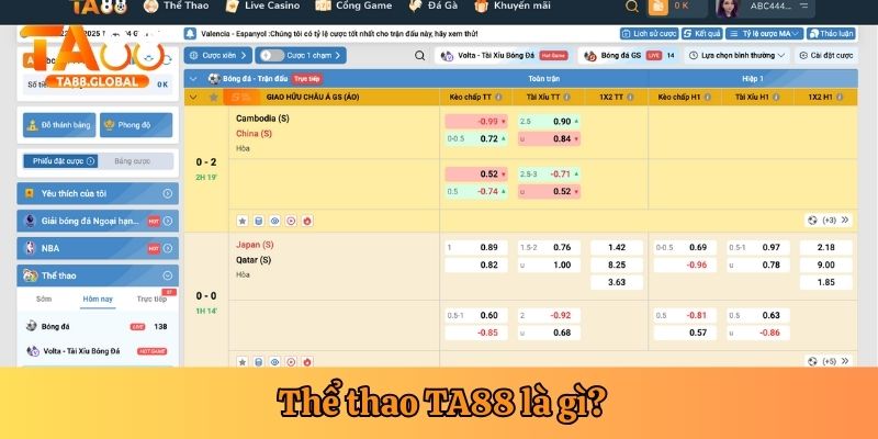Thể thao TA88 là sảnh cược giải trí cực hot